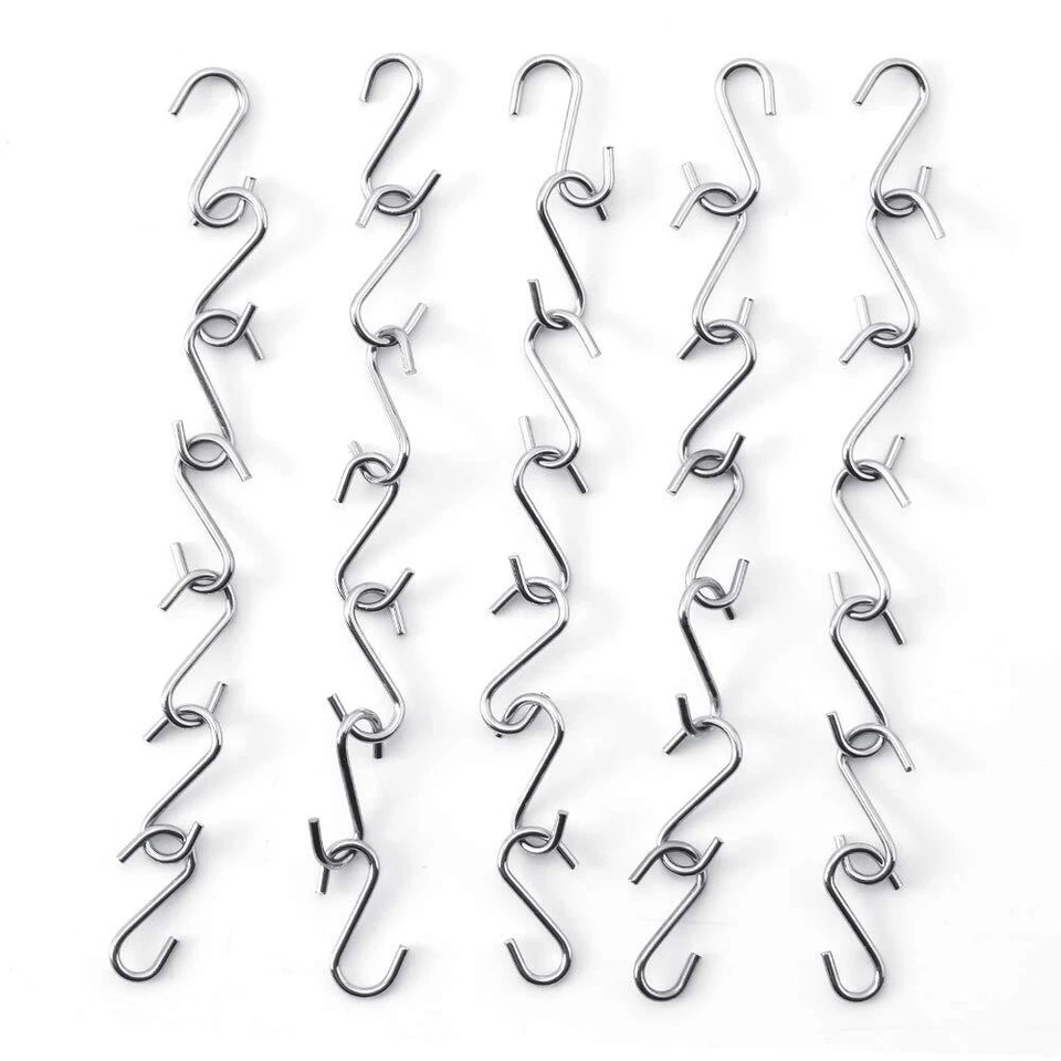 Ganchos S Ganchos S Pequeños Mini Ganchos S Paquete de 100 Ganchos Inoxidable en Forma de S Longitud 14 mm Foto 3 de 4