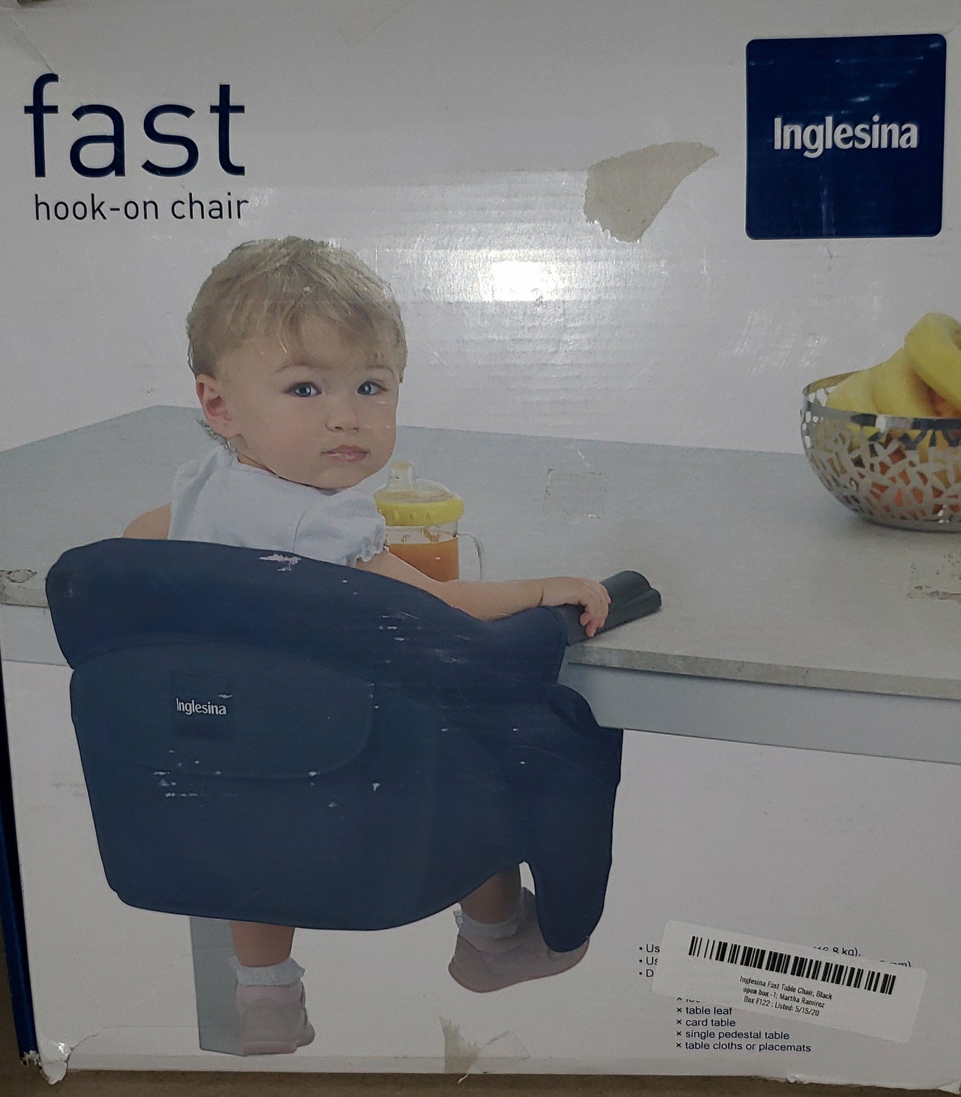 inglesina fast table chair in black