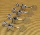009-7335-049 (4) Fender American Series Modern F Logo Chrome Bass Tuners