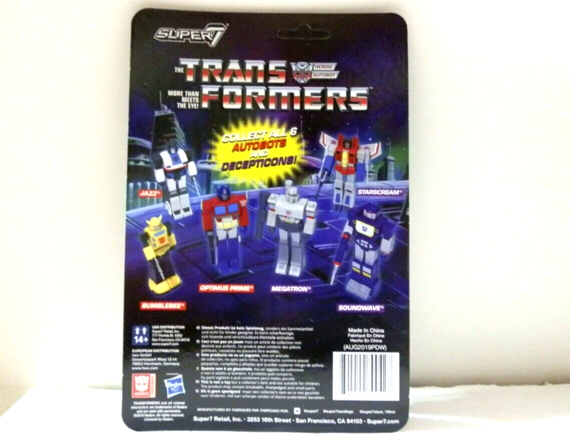 Super 7 TransFormers Optimus Prime 3 3/4" ReAction Figure