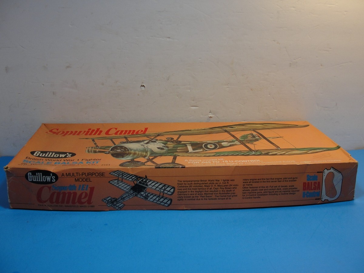 Guillow's Sopwith Camel British WW1 Fighter Balsa Wood Model