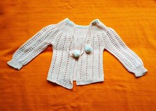 M&auml;dchen Baby Strickjacke Gr&ouml;&szlig;e 62 80iger Vintage Retro