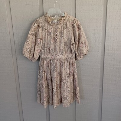 Anthropologie Let Me Be Celeste Mini Dress Size 6 Boho Tiered Elastic Waist