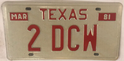 Vanity DCW license plate David Dave Darren Dylan Dale Daniel Derek Dean Dan Dara