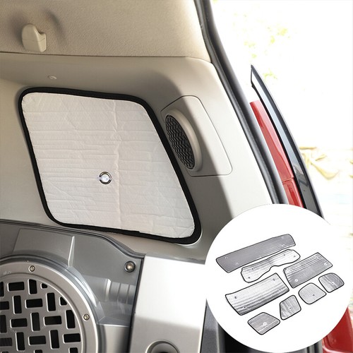 Bloqueador solar de vidrio de ventana completa 8 piezas para Toyota FJ Cruiser 2007-2014 EE. UU. - Imagen 6 de 9