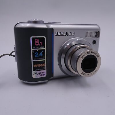 Samsung Digimax S800 Digitalkamera Silber Digicam 8.1 MP Zustand gut