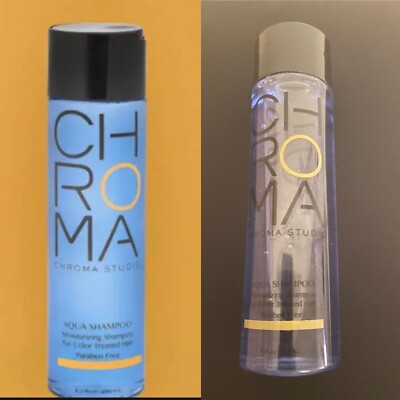 (2) The Chroma Studio Aqua Shampoo Moisturizing Color Treated Hair 9oz each 18oz