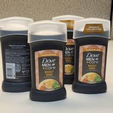 Lot Of 4 Dove Men Care Aluminum Free 72HR Deodorant Whiskey Smash 3.0oz Each