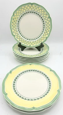 Set 8 Villeroy & Boch 1748 FRENCH GARDEN VIENNE / ORANGE 8" Salad Dessert Plates - Image 1 of 2