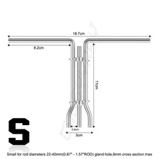 3pcs Universal Hydraulic Cylinder Piston Rod Seal U-cup Installation Tool Set A+