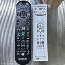 Spectrum UR5U-8780L-TWC Cable Remote Control Universal Remote. Brand New.