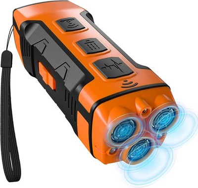 5-in-1 Ultrasonic Dog Bark Deterrent Device Rechargeable Training Tool 35ft