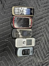 Lot of 5 Old Phones Untested, For Parts or Repair nostalgia scrap gold etc.