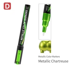 Super Metallic Chartreuse Dual Tip Acrylic Paint Marker