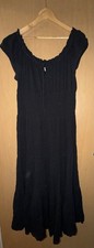 Black Off Shoulder Maxi Dress | Size 18 | Short Sleeve | Elegant Evening Dress