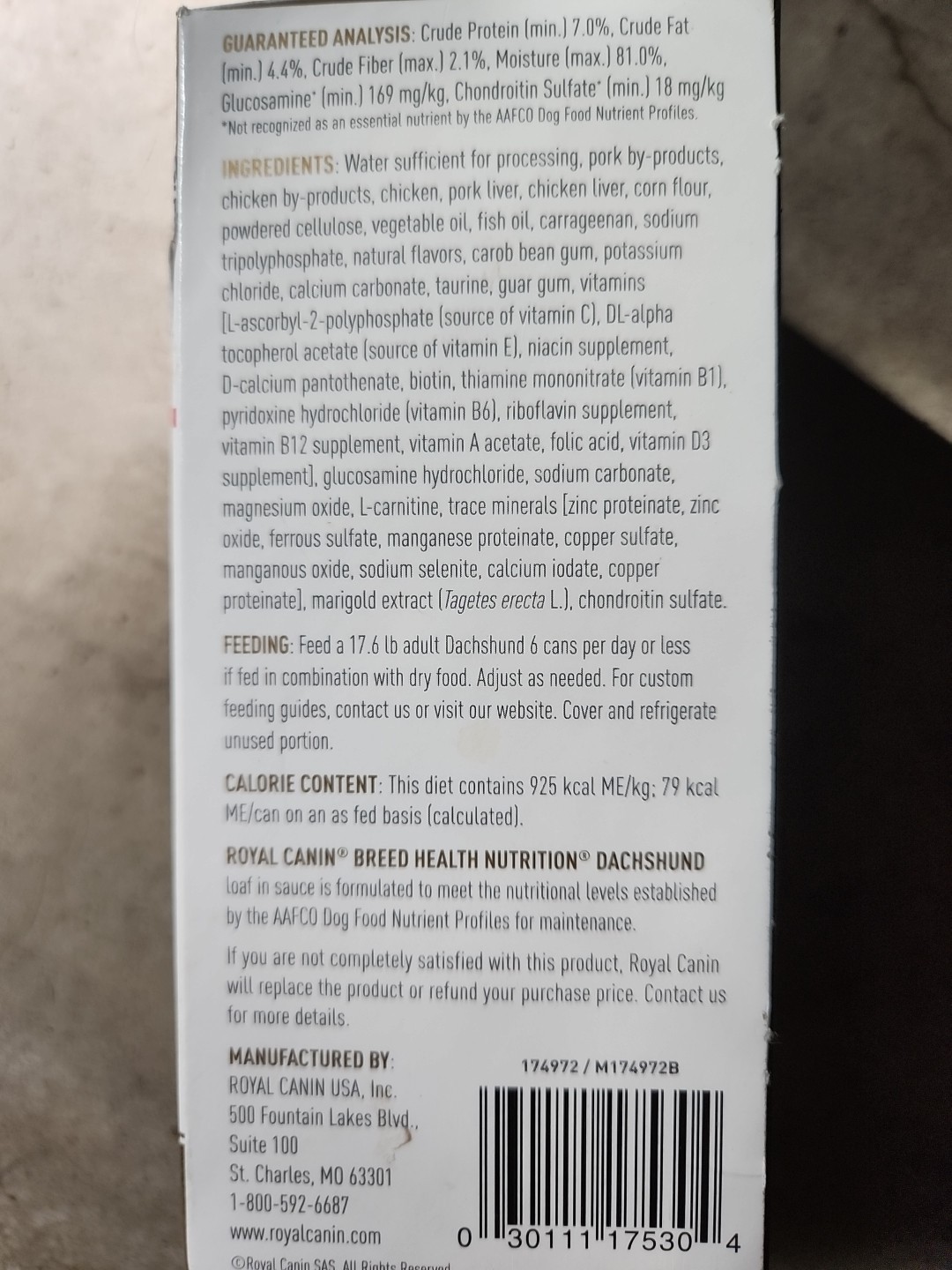 Royal Canin Breed Health Nutrition Adult Dachshund Bone & Joint Health 4/3oz Can