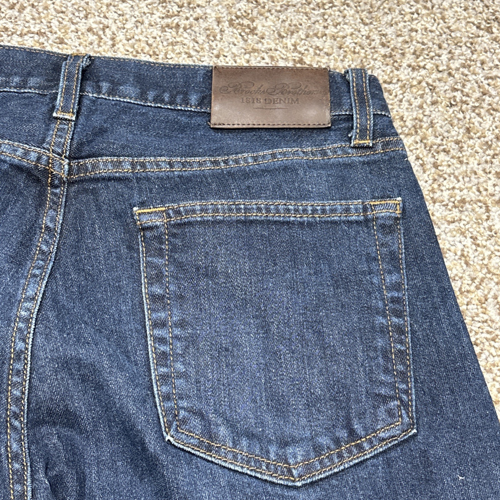 Brooks Brothers Mens 1818 Denim Classic Straight Slim Jeans 32/33 Fits 30 X 30 - View 15