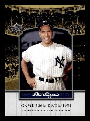 2008 Upper Deck Yankee Stadium Legacy #2266 Phil Rizzuto D048