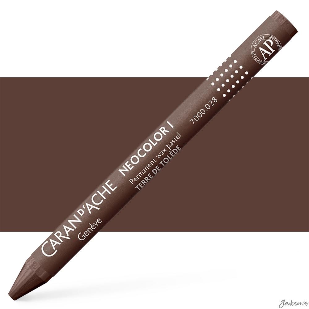Caran d'Ache Neocolor I Wax Crayon Toledo Brown Artist Drawing Pastel Stick