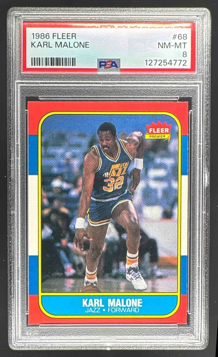 Fleer Karl Malone Basketball 1986-87 Season Sports Trading Cards