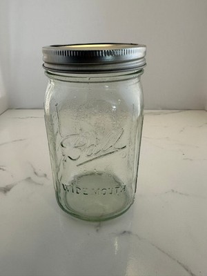 Vintage Ball Wide Mouth Clear Mason Jar 32oz with Ball sure Tight Lid 