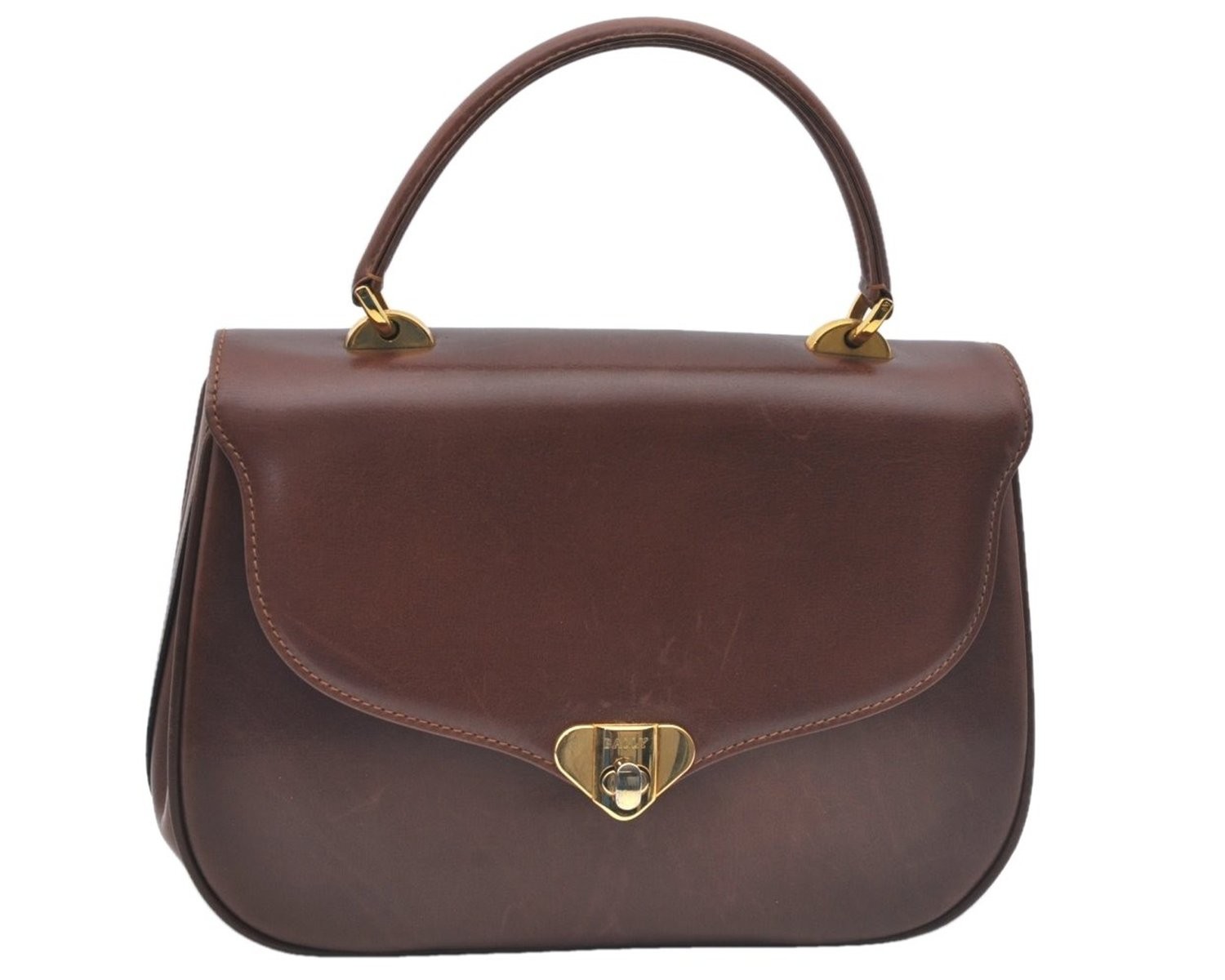 Autentica borsa a mano BALLY in pelle marrone L3023