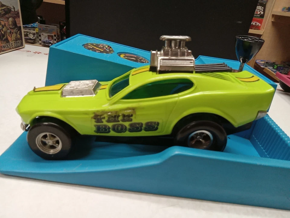 Hasbro Stick Shifters Ford Boss Mustang Green Plastic - Image 4 of 4