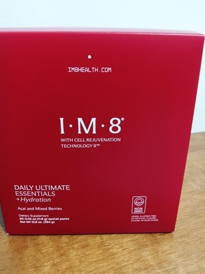 IM8 Health Daily Ultimate Essentials + Hydration 30 Sachet Packs Servings - New!