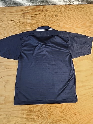 NISOA College Soccer Logo Blue Lightweight Polo Shirt Mens Large - Picture 9 of 9