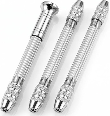 3 Pcs Double Ended Pin Vise Hand Drill Set Wire Twisting Tool Jewelry Making DIY
