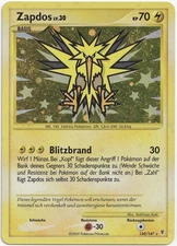 Pokemon Zapdos LV.30 Holo Secret Rare Ultimate Winner 150/147 GD German