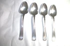 Lot of FOUR Gorham Sterling Silver Teaspoons Pat'd. 1913 ETRUSCAN