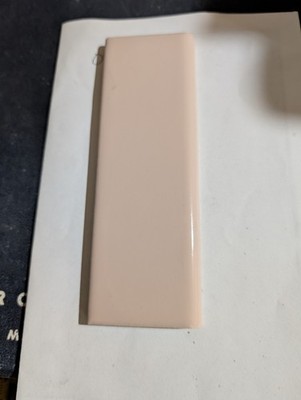 4 pcs American Olean thinset Bullnose Cap S4269 2''x6'' 0018 Brite Misty Rose Pink