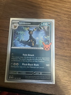 Pokémon TCG Halloween Trick Or Trade 2024 Umbreon #130/197 Regular Uncommon