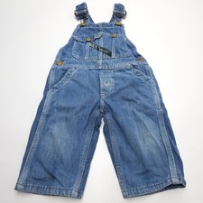 Key Imperial Overalls Boys 12-18 Months Infant Blue Denim Bib Workwear Stain