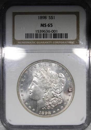 1898 Morgan Dollar NGC MS65 Gem Quality Coin