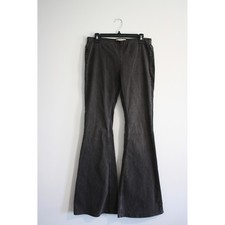 Free People Penny Pull-On Flare Jeans Womens 28 Black Bell Bottom Boho Indie