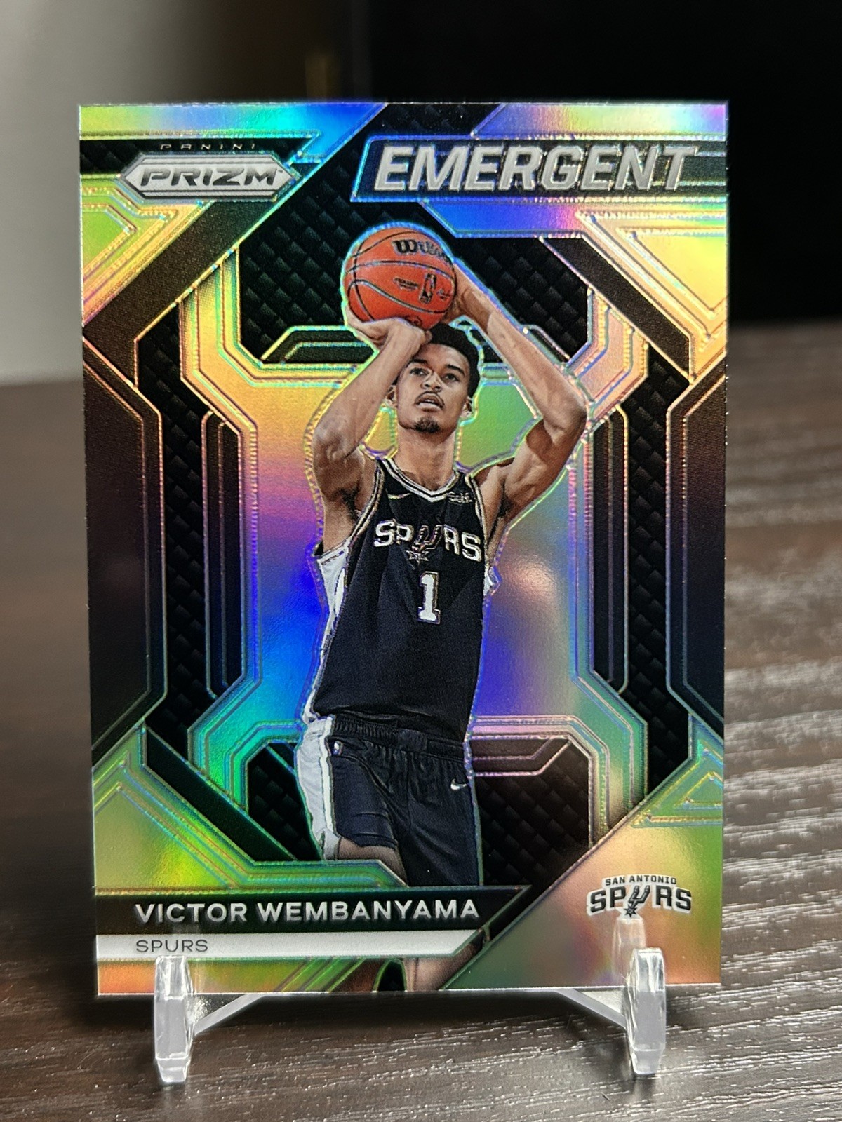 Victor Wembanyama 2023 Prizm Emergent SILVER ROOKIE RC #12 WEMBY SPURS