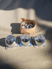3 P/S Wheels Chrome Wheel Center Cap Caps # CCPC-1 NOS