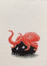 ACEO Original Mixed Media Painting Art