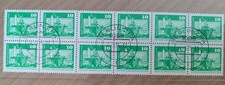 DDR MiNr. 1868 Doppelrollenstreifen 10er Block mit Z&auml;hlnummern 995-1000 Selten!