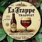 Vintage La Trappe Trappist Beer Round Tin Metal Signs Home Décor 8x8