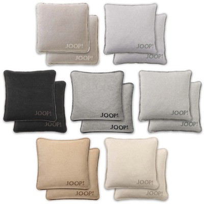 JOOP! Cushion Cover, 2 Pack - UDF Double Face, 50x50 cm, Logo