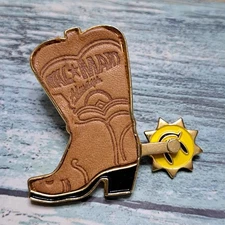 Walmart Associate Employee Pin - Cowboy Boot Smiley Spur Wal-Mart Always