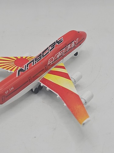 MAJORETTE PLANE MODEL, RED SUN SP 336 BOEING 747 Diecast Airplane Model - Picture 9 of 15