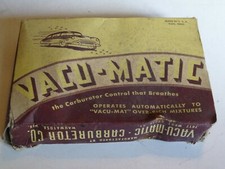 vintage Vacu-Matic Carburetor Accessory Made in the USA with Box