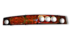 Dashboard for Austin Rover Mini , Burl Walnut Classic Dash , RHD 3 Clock Chrome