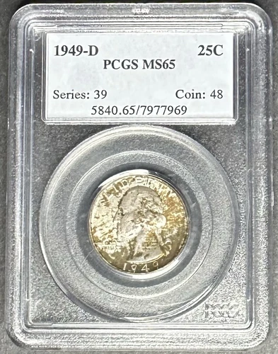 1949-D Washington Quarter PCGS MS-65, Buy 3 Items, Get $5 Off!