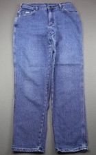 Vintage Women's Lee Jeans High Waisted Straight Leg Medium Wash Size 14M 32x30 