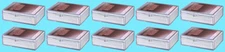 10 ULTRA PRO 50 COUNT CLEAR HINGED CARD STORAGE BOXES Case Holder Sports Trading